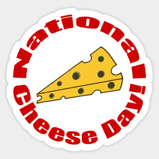 National Cheese Day! Sticker